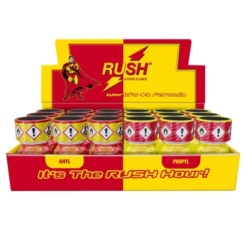 Zestaw display Rush Super Rush 18 butelek 10 ml