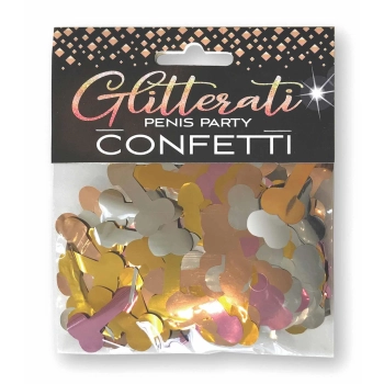 Konfetti penisowe Glitterati metaliczne 85 g