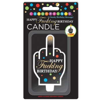 Świeczka urodzinowa Happy Fucking Birthday 10 cm
