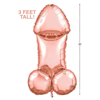Glitterati, 3ft Rose Gold Mylar Balloon