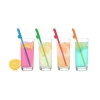 Super Fun Penis, Multicolor Straws