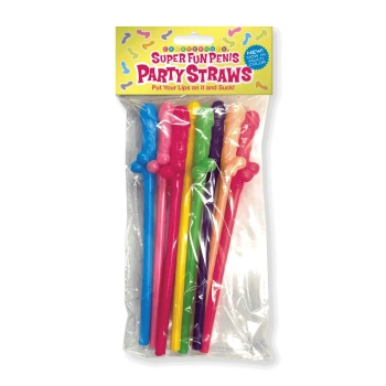 Super Fun Penis, Multicolor Straws