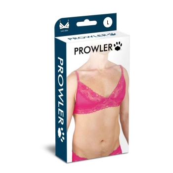 Biustonosz koronkowy Prowler różowy XXL