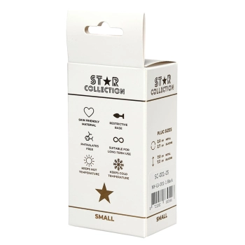 Silikonowy korek analny Star Collection S 7 cm różowy