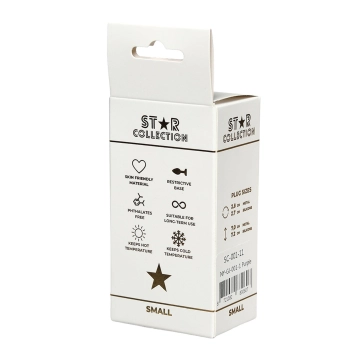 Korek analny silikonowy fioletowy S Star Collection z kryształem 7cm