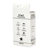 Korek analny silikonowy Star Collection czarny M z różowym kamieniem 8,5cm