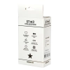 Korek analny silikonowy Star Collection różowy z kamieniem M 8,5 cm