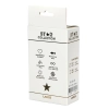 Korek analny silikonowy Star Collection czarny L fioletowy kamień 10cm
