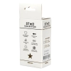 Srebrny metalowy korek analny Star Collection S fioletowy kamień 7 cm