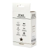 Srebrny metalowy korek analny Star Collection M jasnoniebieski