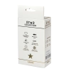 Srebrny metalowy korek analny L Star Collection z różowym kamieniem 10 cm