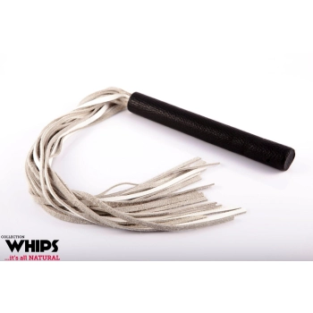 Pejcz duży biały Whips Collection 80 cm