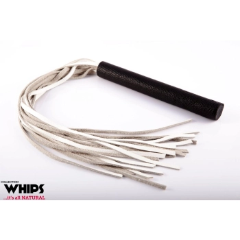 Pejcz duży biały Whips Collection 80 cm