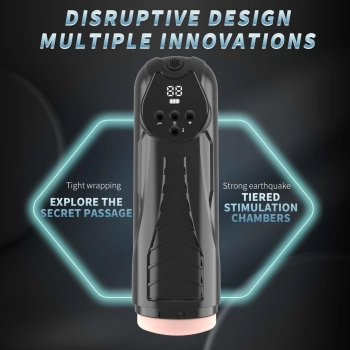 Masturbator LUXURY 04 z wibracjami i ssaniem USB 27 cm