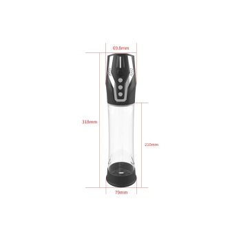 Pompka automatyczna PASSION PUMP wodoodporna doładowywalna głosowa 32 cm