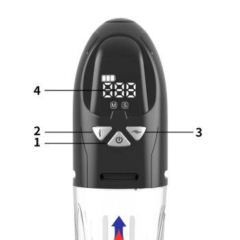 Pompka automatyczna Passion Pump wodoodporna LCD ładowalna 21 cm