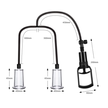 Zestaw pompek silikonowych Passion Female Pumps Set B Series Power
