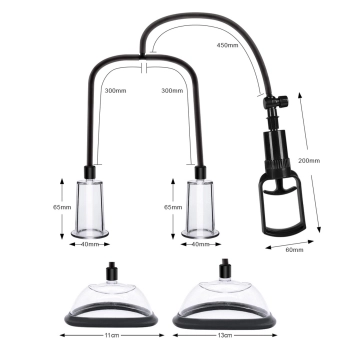 Zestaw pompek silikonowych Passion Female Pumps Set B Series Power