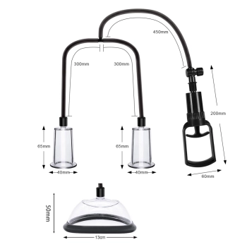 Zestaw pompek silikonowych Passion Female Pumps Set B Series Power