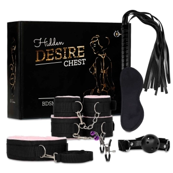 Zestaw kajdanek BDSM Fetish B Series z różowym futerkiem
