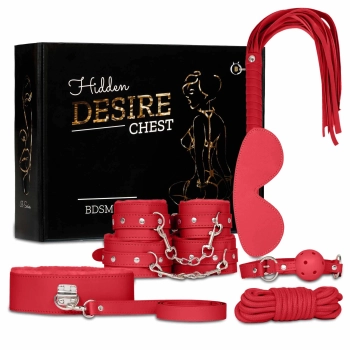 Zestaw bondage Fetish B Series czerwony 8 elementów