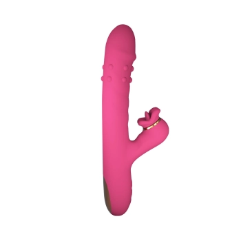 Silicone Vibrator - 7 rotating functions and 7 licking functions