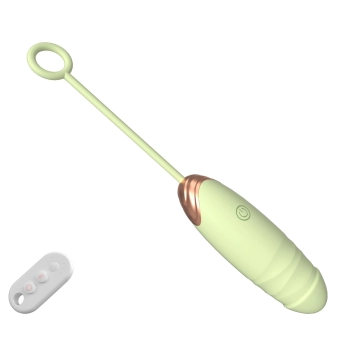 Jajko wibrujące silikonowe z podgrzewaniem B Series Fox zielone USB 21cm