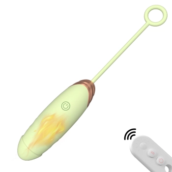 Jajko wibrujące silikonowe z podgrzewaniem B Series Fox zielone USB 21cm
