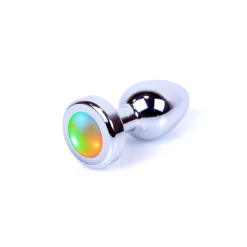 Biżuteria analna stalowa LED disco MyLove Toys 7 cm