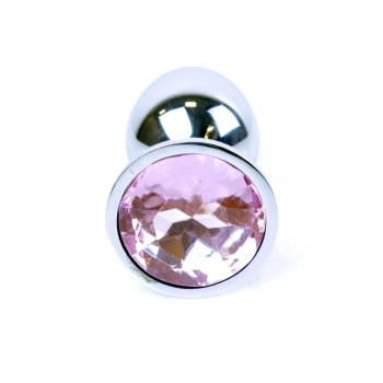 Srebrny korek analny Rose MyLove Toys 7 cm