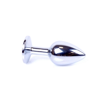 Srebrny korek analny Rose MyLove Toys 7 cm
