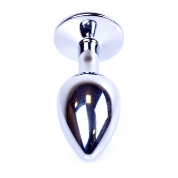 Srebrna biżuteria analna z kryształem HeavyFun 7 cm