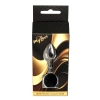 Korek analny srebrny MyLove Toys z diamentem 7 cm