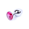 Biżuteria analna srebrna MyLove Toys różowa 7 cm