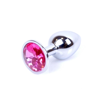 Biżuteria analna srebrna MyLove Toys różowa 7 cm