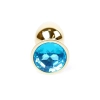 MyLove Toys - Złoty Plug Jewellery - Jasnoniebieski