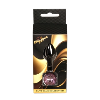 Biżuteria analna srebrna z diamentem MyLove Toys 7 cm