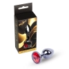 Biżuteria analna stalowa MyLove Toys srebrna czerwona 7 cm