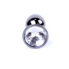 Biżuteria analna srebrna z diamencikiem MyLove Toys 7 cm