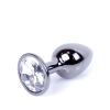 Biżuteria analna srebrna z diamencikiem MyLove Toys 7 cm