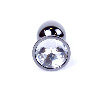 Biżuteria analna srebrna z diamencikiem MyLove Toys 7 cm