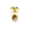 Stalowy korek analny Gold Heart MyLove Toys różowy 7 cm