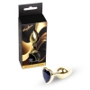 Biżuteria analna Gold Heart MyLove Toys czarna 7 cm