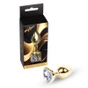 Biżuteria analna MyLove Toys złote serce diament 7 cm