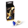 Biżuteria analna MyLove Toys Gold Heart granatowa 7 cm
