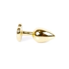 Biżuteria analna MyLove Toys Gold Heart granatowa 7 cm