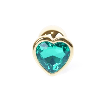 MyLove Toys - Jewellery Gold  Heart PLUG- Green