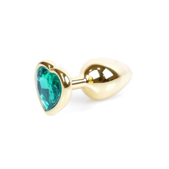MyLove Toys - Jewellery Gold  Heart PLUG- Green
