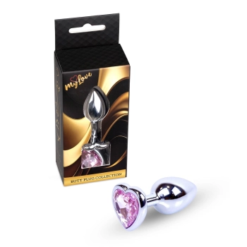 Biżuteria analna srebrne serce MyLove Toys 7 cm