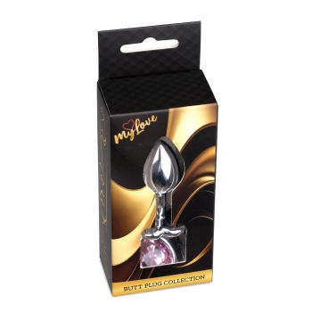 Biżuteria analna srebrne serce MyLove Toys 7 cm